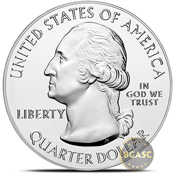2017 Effigy Mounds Iowa 5 oz Silver America The Beautiful .999 Fine Bullion Coin - Image