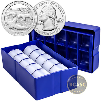 2017 Effigy Mounds Iowa 5 oz Silver America The Beautiful .999 Fine Bullion Coin - Image