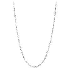 Sterling Silver Cable Chain Necklace 1.3mm - 16, 18, 20, 24