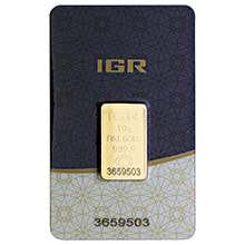 10 gram Gold Bar IGR .9999 Fine 24kt (in Assay)