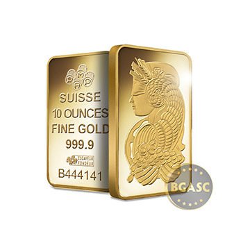 10 oz Pamp Suisse Fortuna Gold Bullion Sealed Bar Swiss with Assay .9999 Fine 24kt Gold - Image
