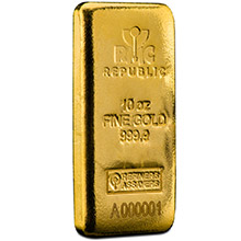 Gold Bar .9999 Fine Serial # A000001 RMC w/Assay 100 gram Republic Metals 