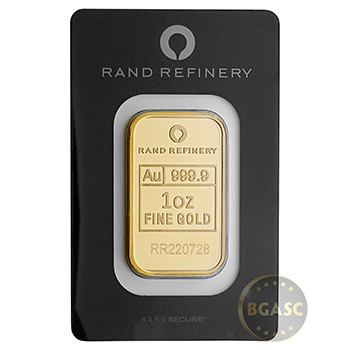 1 oz Gold Bar Rand Refinery Elephant .9999 Fine 24kt Minted Ingot (in Assay)