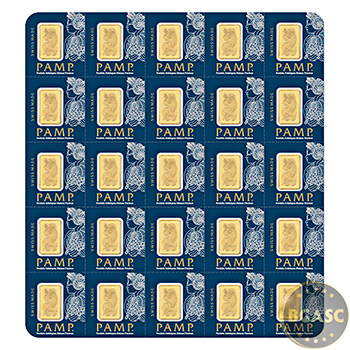 MULTIGRAM+25 Pamp Suisse Gold Bullion Sealed Bars - Image