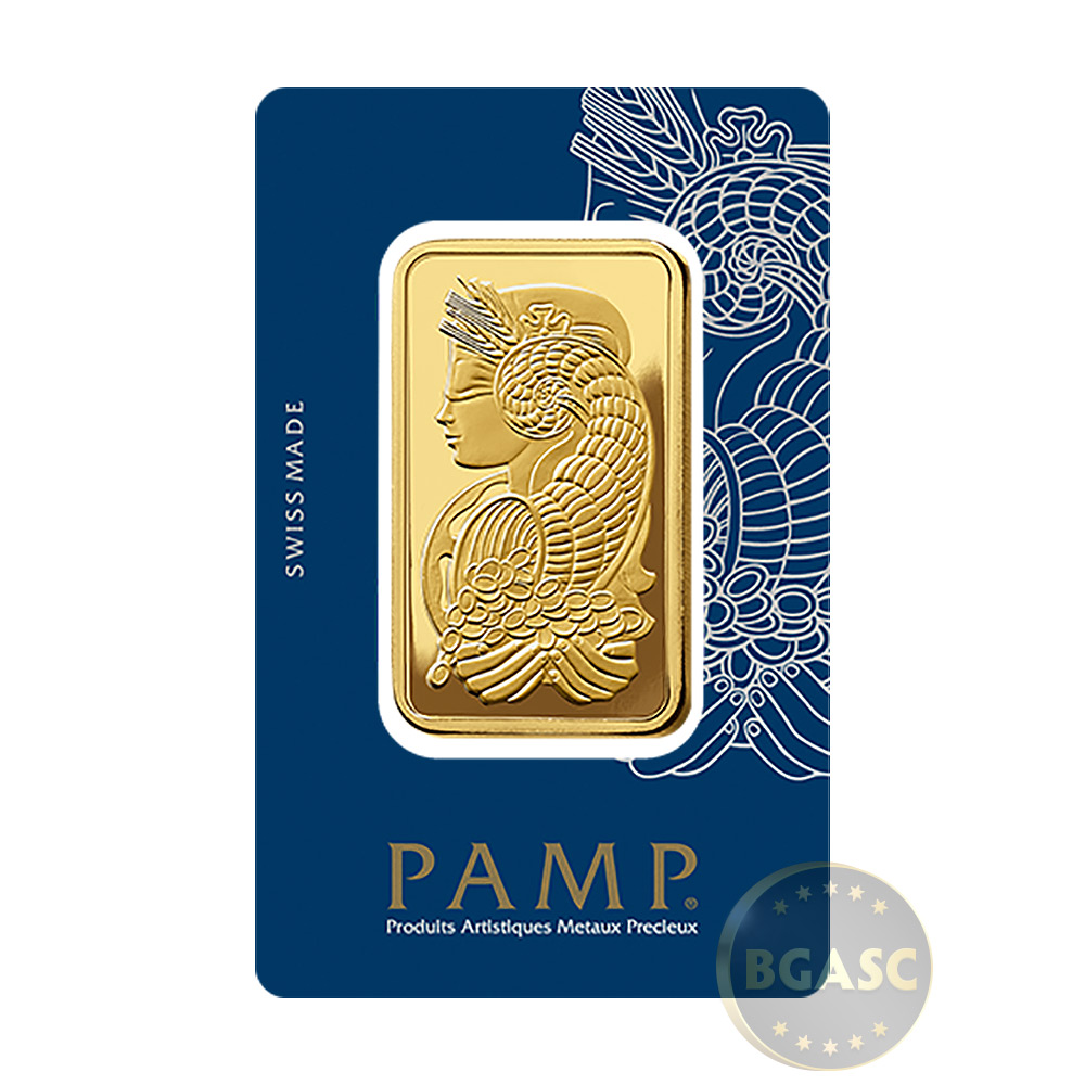 50 gram Gold Bar Pamp Suisse Fortuna with VERISCAN .9999 Fine 24kt (in Assay)