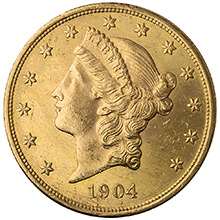 $20 Liberty Double Eagle Gold Coin Jewelry Grade (Random Year)