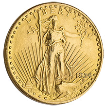 $20 Saint Gaudens Double Eagle Gold Coin Jewelry Grade (Random Year)