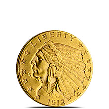 $2.50 Indian Quarter Eagle Gold Coin Jewelry Grade (Random Year)
