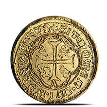 1 oz Gold Round MK BarZ Pirate Treasure Spanish Doubloon .9999 Fine 24kt (w/ COA)