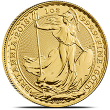 2018 1 oz Gold Britannia Bullion Coin Brilliant Uncirculated .9999 Fine 24kt