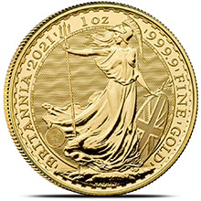 2021 1 oz Gold Britannia Bullion Coin Brilliant Uncirculated .9999 Fine 24kt