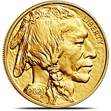 2021 1 oz American Gold Buffalo Brilliant Uncirculated .9999 Fine 24kt