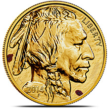 1 oz American Gold Buffalo - Spotted / Scuffed .9999 Fine 24kt (Random Year)