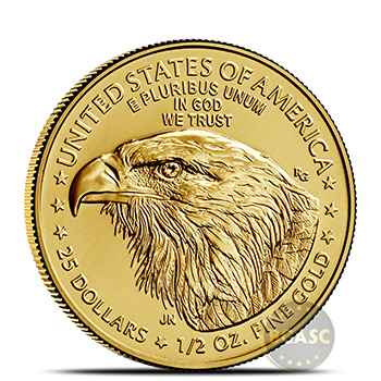 2021 1/2 oz Gold American Eagle $25 Coin Bullion BU - Image