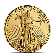 2014 1/2 oz Gold American Eagle $25 Coin Brilliant Uncirculated Bullion