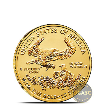 2018 1/4 oz Gold American Eagle $10 Coin Bullion Brilliant Uncirculated - Image