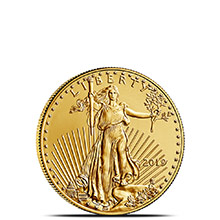 2019 1/10 oz Gold American Eagle $5 Coin Bullion Brilliant Uncirculated