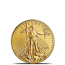2020 1/10 oz Gold American Eagle $5 Coin Bullion Brilliant Uncirculated