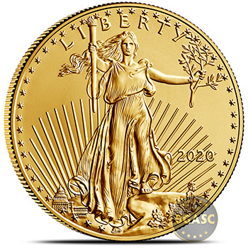 2020 1 oz Gold American Eagle $50 Coin Bullion BU - Image