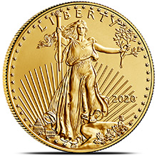 2020 1/2 oz Gold American Eagle w/Box & COA By CoinFolio $25 Brilliant Uncirculated
