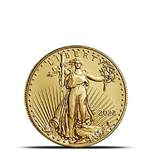 2022 1/10 oz Gold American Eagle $5 Coin Bullion Brilliant Uncirculated