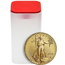 2022 1 oz Gold American Eagles $50 Bullion BU (Tube of 20 Coins)