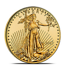 1/2 oz Gold American Eagle $25 Coin Brilliant Uncirculated Bullion (Random Year)