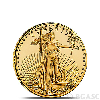 2013 1/4 oz Gold American Eagle Bullion Brilliant Uncirculated Gem - Image