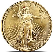 1 oz Gold American Eagle $50 Bullion Coin -  Circulated / Scuffed (Random Year)