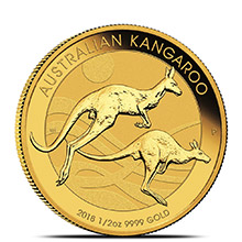 2018 Australia 1/2 oz Gold Kangaroo Bullion Coin .9999 Fine Brilliant Uncirculated