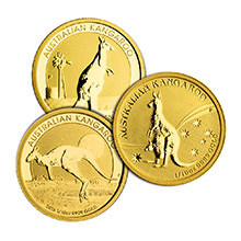 Australia 1/10 oz Gold Kangaroo/Nugget .9999 Fine Brilliant Uncirculated Coin (Random Year)