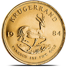 1 oz Gold Krugerrand - South African Bullion Coin Brilliant Uncirculated (Random Year)