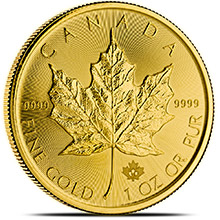 2015 1 oz Canadian Gold Maple Leaf Bullion Coin Brilliant Uncirculated .9999 Fine 24kt Gold