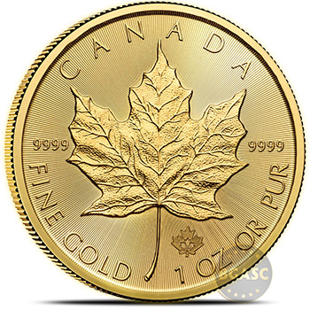 2020 1 oz Gold Canadian Maple Leaf Bullion Coin Brilliant Uncirculated .9999 Fine 24kt Gold