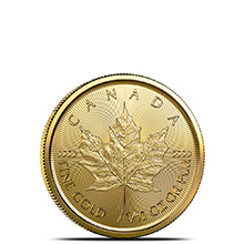 2021 1/10 oz Canadian Gold Maple Leaf Brilliant Uncirculated .9999 Fine 24kt