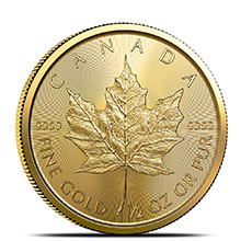 2022 1/2 oz Canadian Gold Maple Leaf Brilliant Uncirculated .9999 Fine 24kt