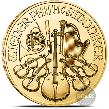 2020 1 oz Austrian Gold Philharmonic Bullion BU - Image