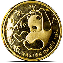 1 oz 1985 Chinese Gold Panda Coin 100 Yuan Brilliant Uncirculated (Mint Sealed)