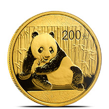 1/2 oz 2015 Chinese Gold Panda Coin 200 Yuan Brilliant Uncirculated
