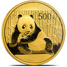 1 oz 2015 Chinese Gold Panda Coin 500 Yuan Brilliant Uncirculated