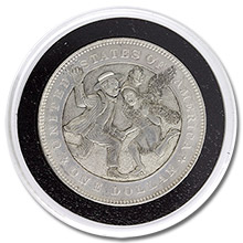 Lee Griffiths Hobo Nickel Carved On A Mint State 1878 Morgan Silver Dollar - Roaring Twenties Dancers