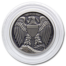 Steve Adams Hobo Nickel Carved On A Mint State 1913 Buffalo Nickel - Eagle