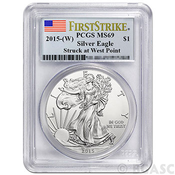 PCGS SP69 First Strike Details about   2015-W American Silver Eagle Burnished First Day 