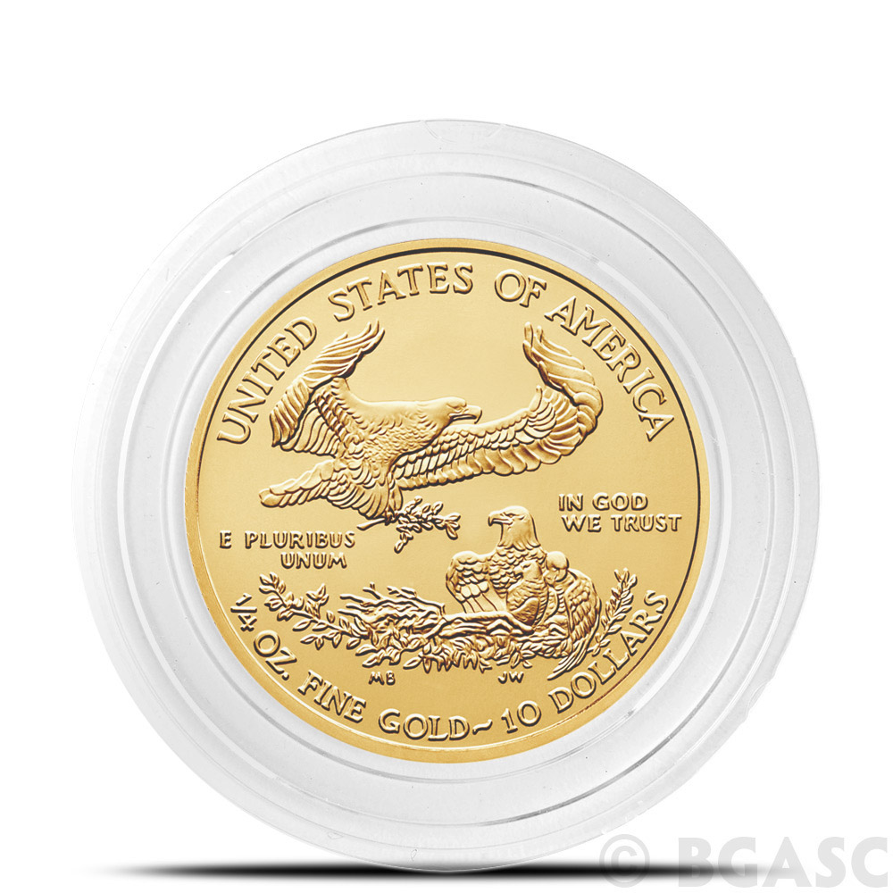 Dollar Tude Gold Eagle 1/4 War Nickel 22mm coin capsule/holder