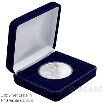 Empty Velvet Gift Box for Silver Eagle 1 oz Coins - Image