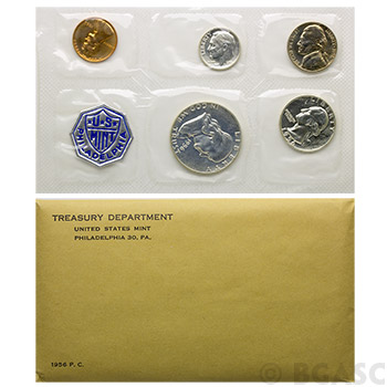The Coins are U.S PROOF SET 1956 U.S Mint Sealed in a flat cello. 