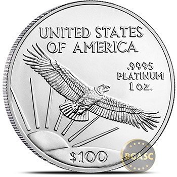 2017 1 oz Platinum American Eagle Bullion Coin .9995 Fine BU - Image