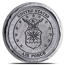 1 oz Silver U.S. Air Force Tribute by MK BarZ .999+ Fine 3D Art Round