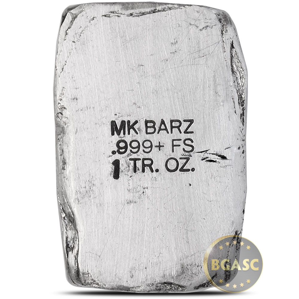 Details about   4 Troy Oz MK Barz "Knight of Camelot" Bar .999 Fine Silver 