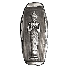 2 oz Silver Egyptian Pharoah Hatshepsut Tomb MK BarZ .999 Fine 3D Art Bar
